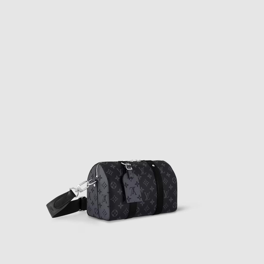 Túi Louis Vuitton City Keepall Monogram Eclipse Nam Đen